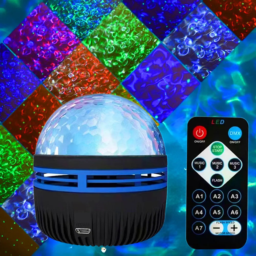 LED Starry Night Sky Projector Aurora USB Remote Control RGB Galaxy Light 7 Modes for Home Bedroom Game Room Party Decoration GoodSnoze