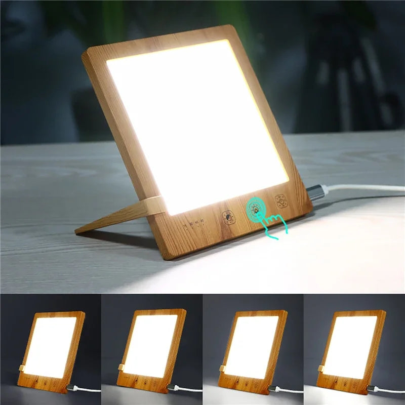 10000 Lux LED Daylight Lamp Intelligent Emotional Physiotherapy Lamp 3 Light Colours Brightness Adjustable LED Night Light GoodSnoze