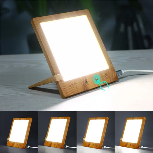10000 Lux LED Daylight Lamp Intelligent Emotional Physiotherapy Lamp 3 Light Colours Brightness Adjustable LED Night Light GoodSnoze