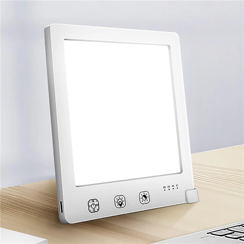 10000 Lux LED Daylight Lamp Intelligent Emotional Physiotherapy Lamp 3 Light Colours Brightness Adjustable LED Night Light GoodSnoze
