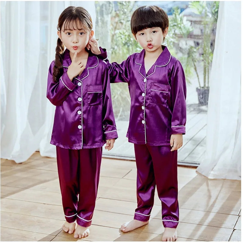 New Lapel Printed Set Long-Sleeved Pajamas Set Girls Bear Cartoon Children's Home Wear Toddler Boy Pyjamas Pjs for Kids GoodSnoze