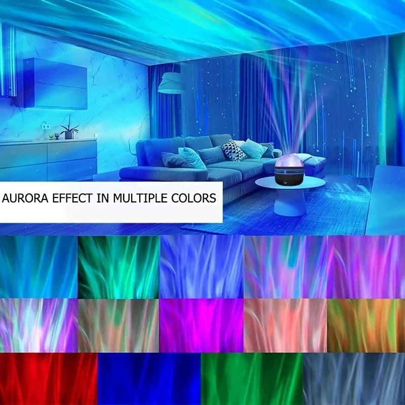 LED Starry Night Sky Projector Aurora USB Remote Control RGB Galaxy Light 7 Modes for Home Bedroom Game Room Party Decoration GoodSnoze