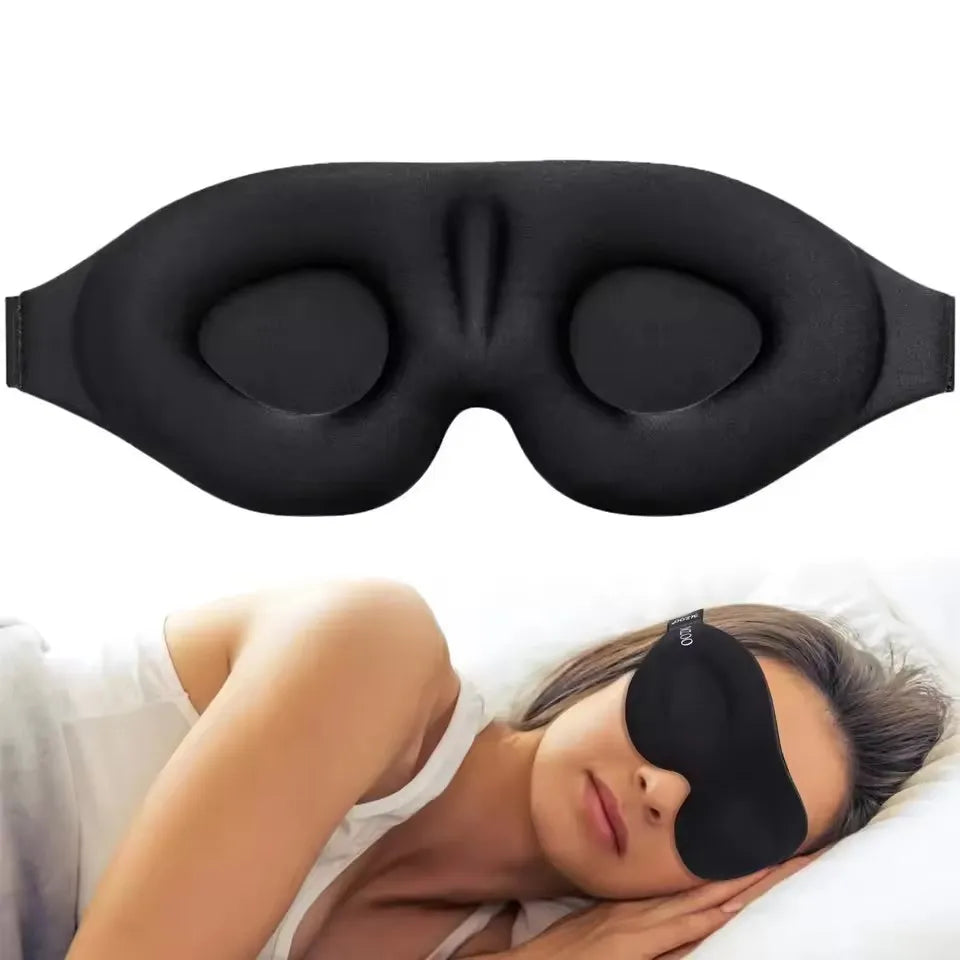 6D Sleeping Mask Block Out Light Sleep Mask For Eyes Soft Sleeping Aid Eye Mask for Travel Eyeshade Night Breathable Slaapmasker GoodSnoze