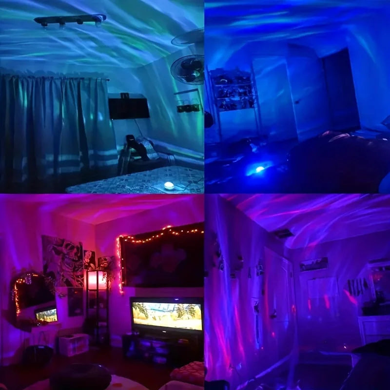 LED Starry Night Sky Projector Aurora USB Remote Control RGB Galaxy Light 7 Modes for Home Bedroom Game Room Party Decoration GoodSnoze
